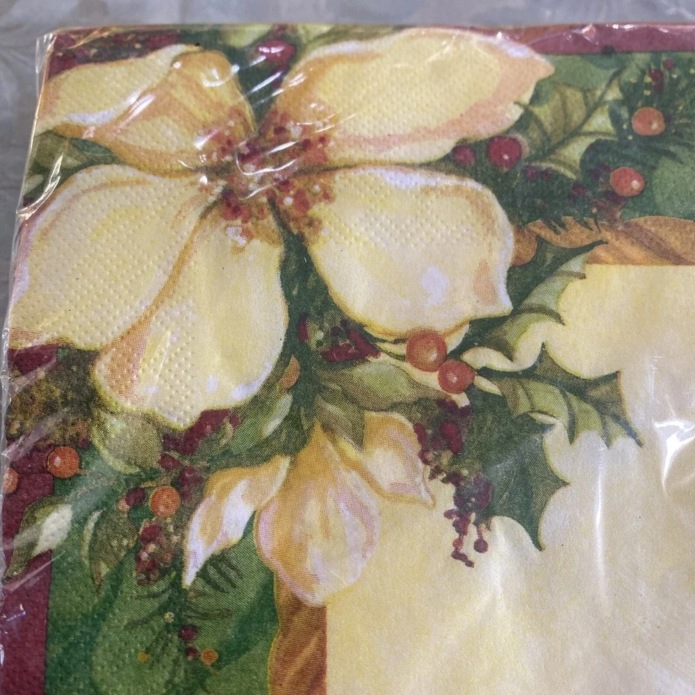 Yuletide Wreath DesignWare Vintage Christmas Napkins pkg of 150 15